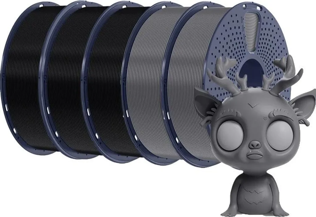Filament imprimante 3D haute ténacité anti-casse lot 3BK 2GY 1.75