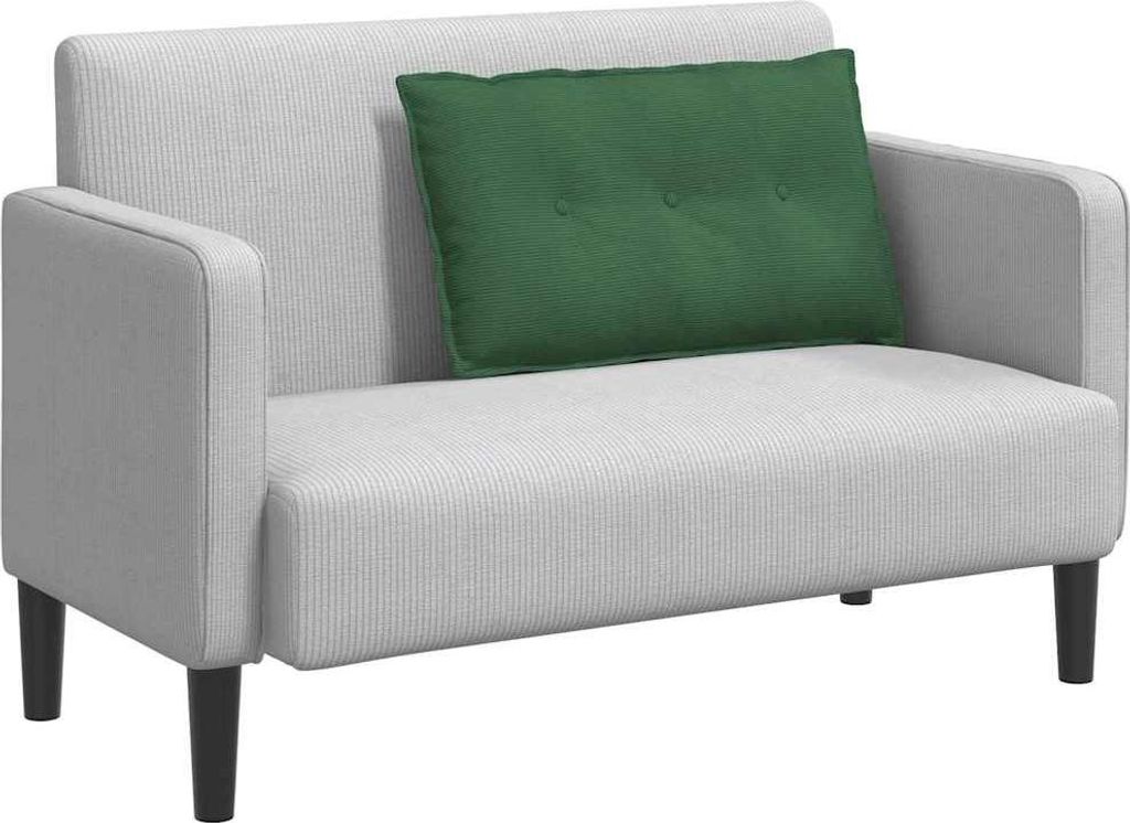 Eleganter Möbel Rückenkissen Dschungelgrün 80 x 50cm Cordstoff - Dekokissen CJG510034 - Dekokissen