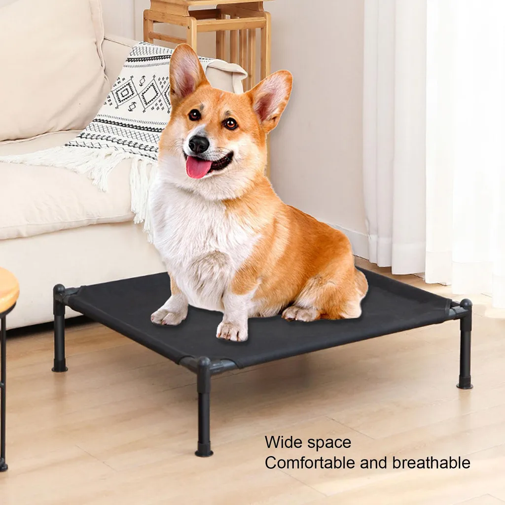 Lit extérieur pour chien surélevé et imperméable - Taille M polyvalent