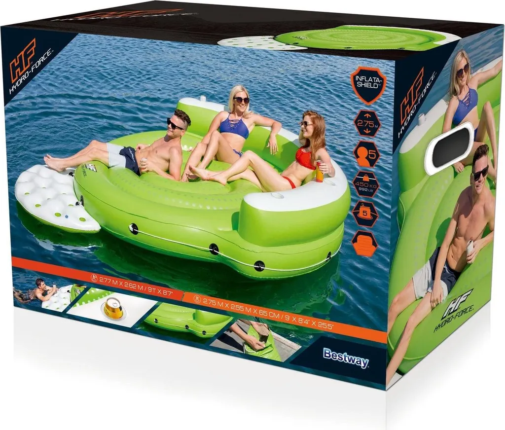 Planche Flottante de Loisirs Hydro-Force Kick Back : Idéal pour les Groupes