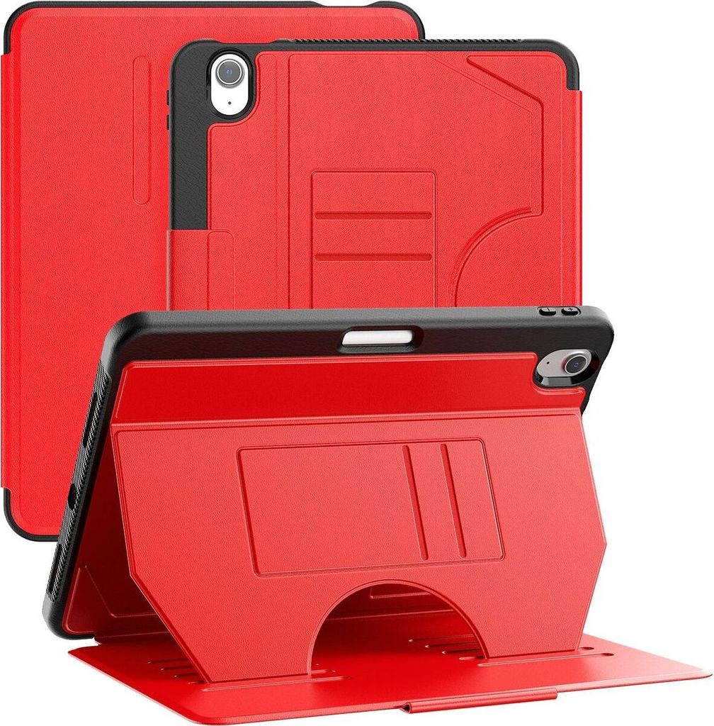 Mobigear Magnetic Folio iPad Air 11 Zoll (2025) Hülle Klapphülle + Stifthalter - Rot