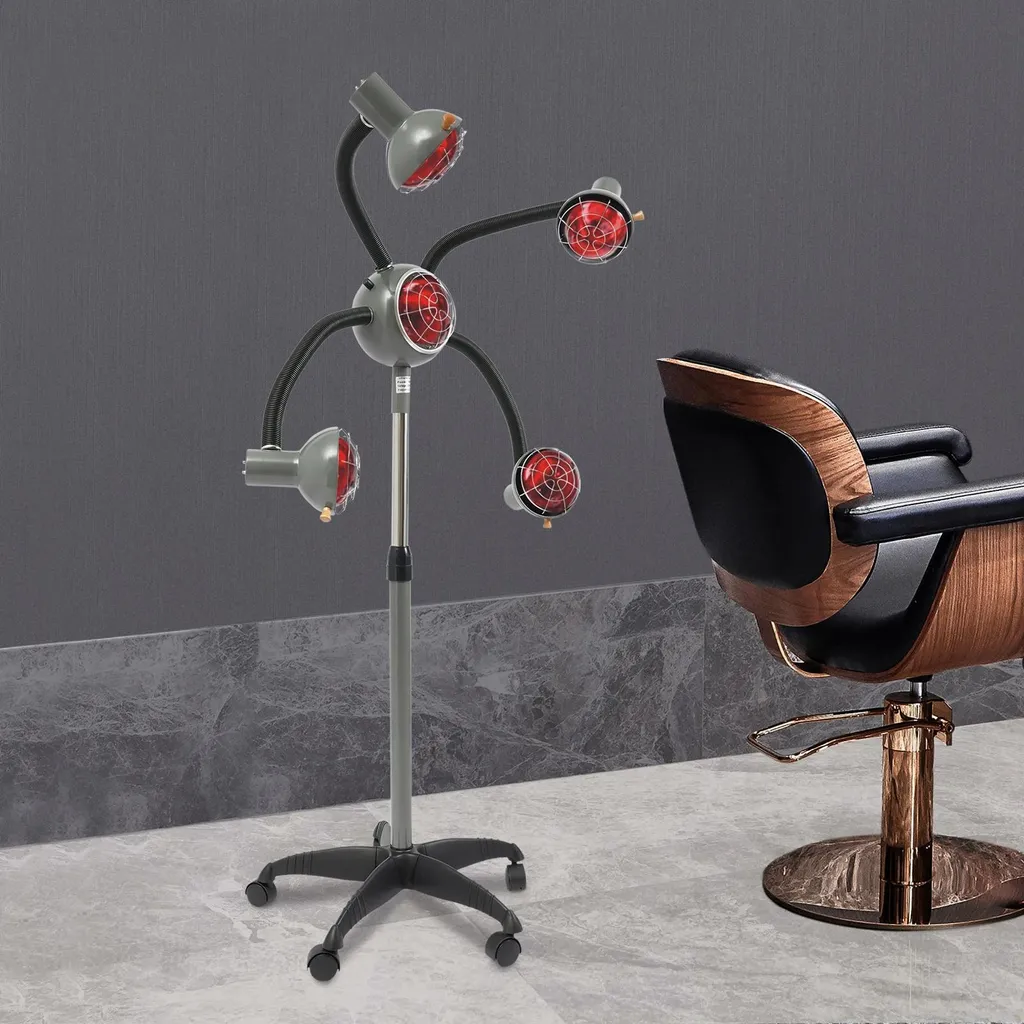 Haardampfer professionnel à lampes infrarouges 750W - Modèle sur pied - 6