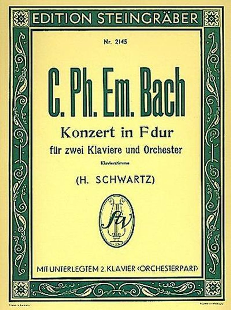 Konzert F-Dur WQ46für 2 Klaviere und Orchester