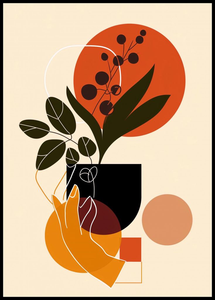 Plakat 67,5x95cm Berührung der Natur