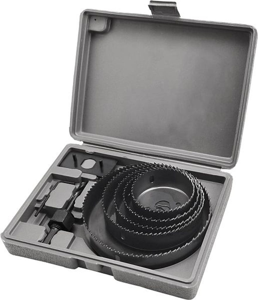 Kronenbohrer, Satz mit 8 Stück, max. Bohrtiefe 25mm