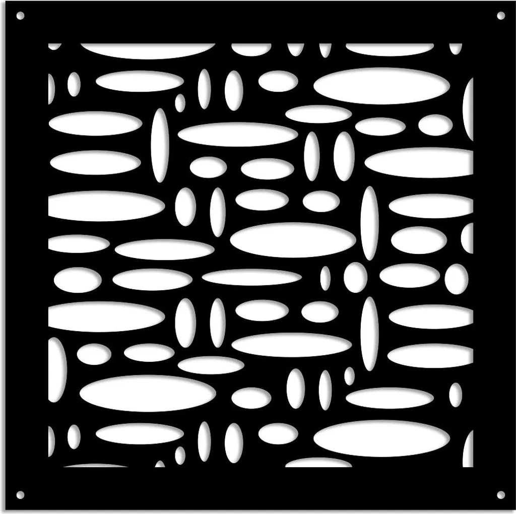 FLASHPOINT - Pannello in PVC traforato - Parasole 73x73 cm nero