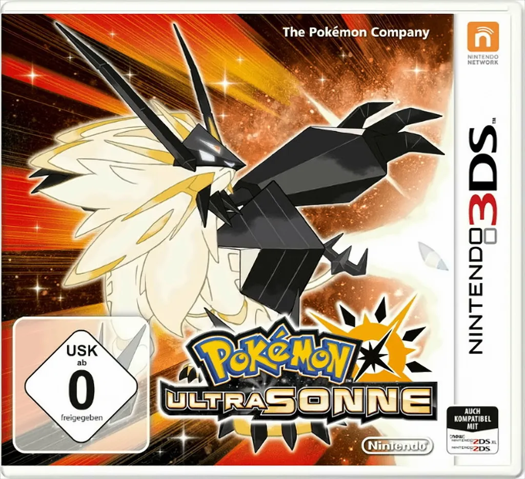 Pokémon Ultrasonne Nintendo 3DS Tedesco - Versione Ultra Sun Originale