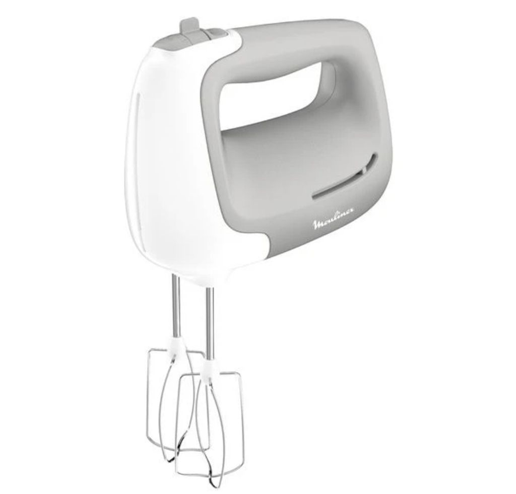 Moulinex PowerMix HM450B, Handmixer, Grau, Weiß, Mixen, Produktbild 