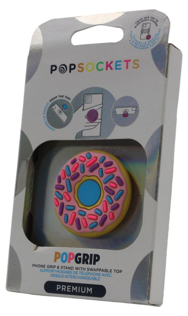 PopSockets PGP PopOuts D'ohnut, Griffigkeit, Weiß, Produktbild 