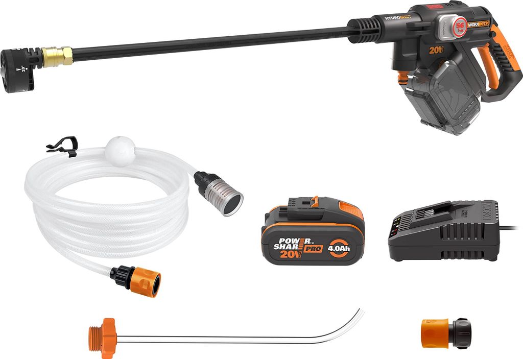 WORX WG633E, Kompaktní, Baterie, 6 m, Vysokotlaký, Černá, Obrázek produktu 