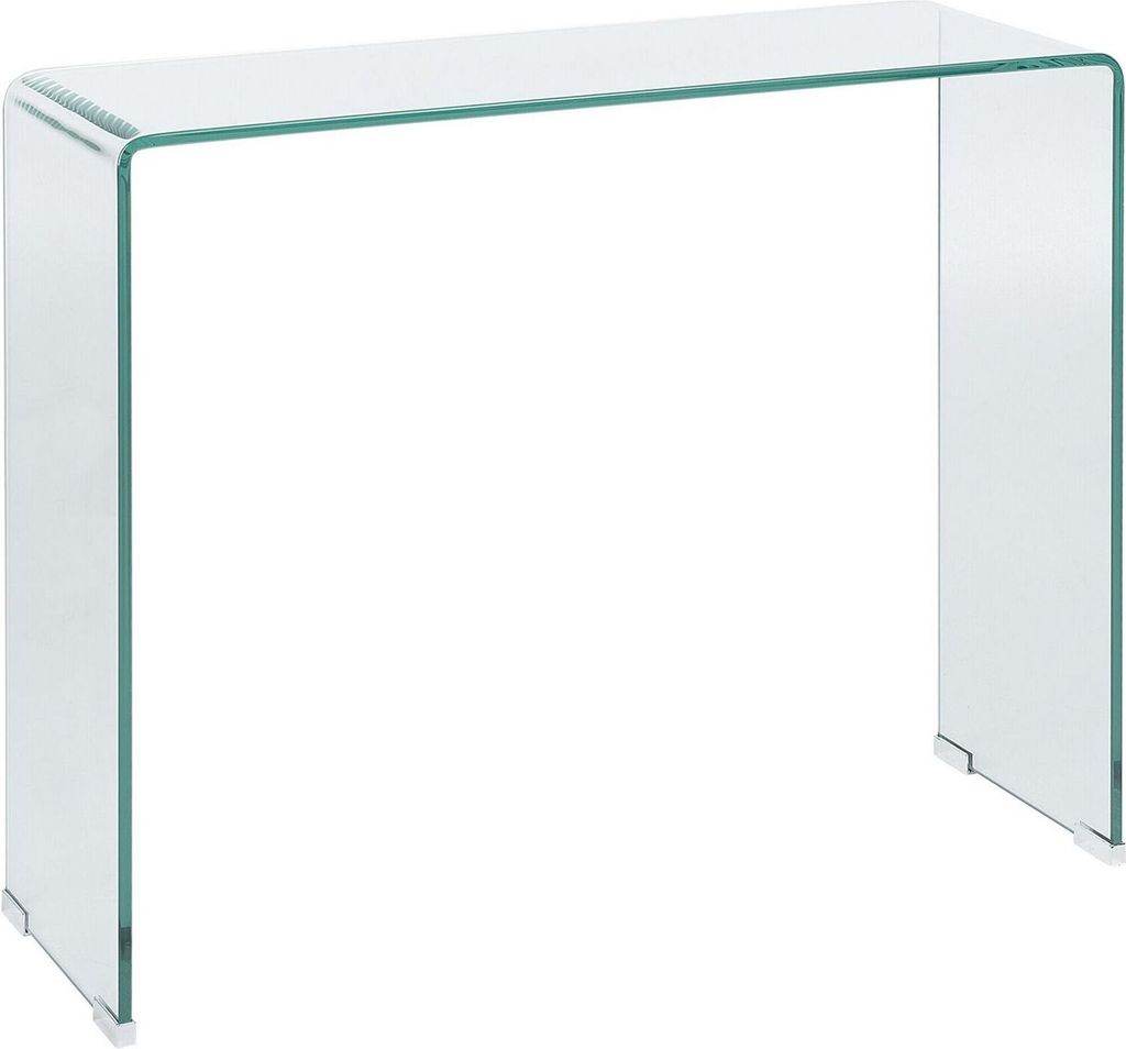 BELIANI Konsola przezroczysta szkło hartowane 90 x 30 cm Zdjęcie produktu 
