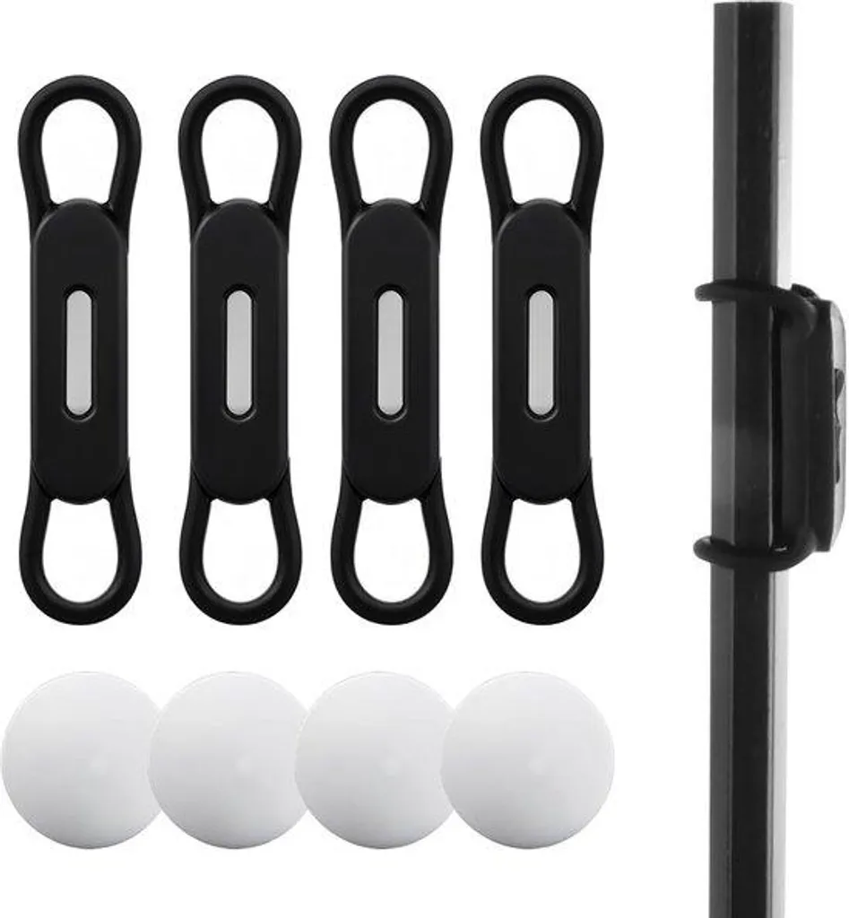 Stop au désordre avec le porte-stylo magnétique noir lot de 4 solide