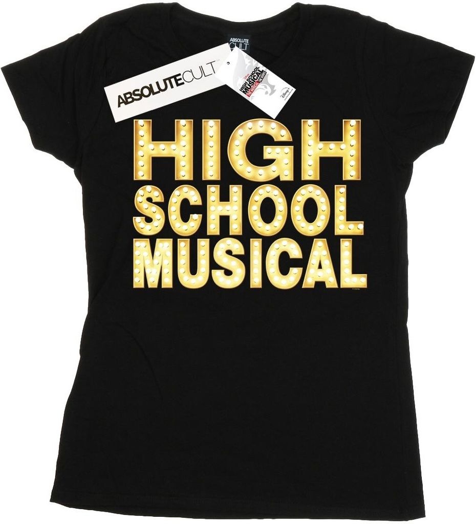 Disney - "High School Musical The Musical Lights" T-Shirt für Damen BI24339 (M) (Schwarz)