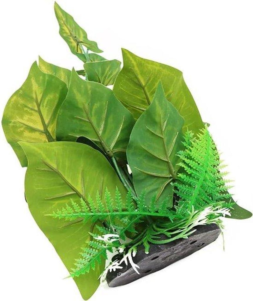 Kunststoff Aquarium Pflanzen Dekoration 24cm für Schildkröten oder Fische