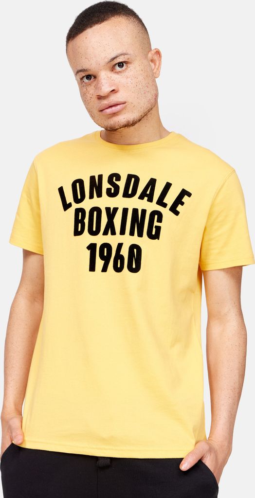 Herren T-Shirt normale Passform PITSLIGO Yellow/Black XXL Lonsdale