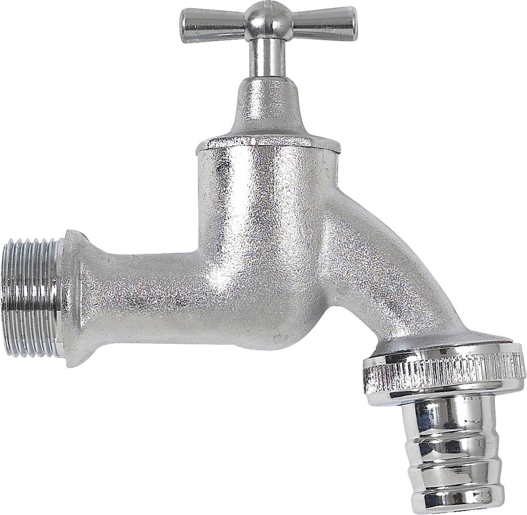 Garantia Auslaufhahn Metall Chrom Größe 3/4", Wasserhahn Immagine del prodotto 