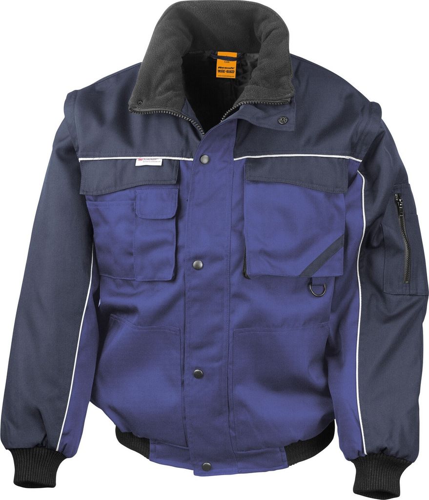 WORK-GUARD by Result - Jacke Extra stark für Herren PC6912 (3XL) (Königsblau/Marineblau)