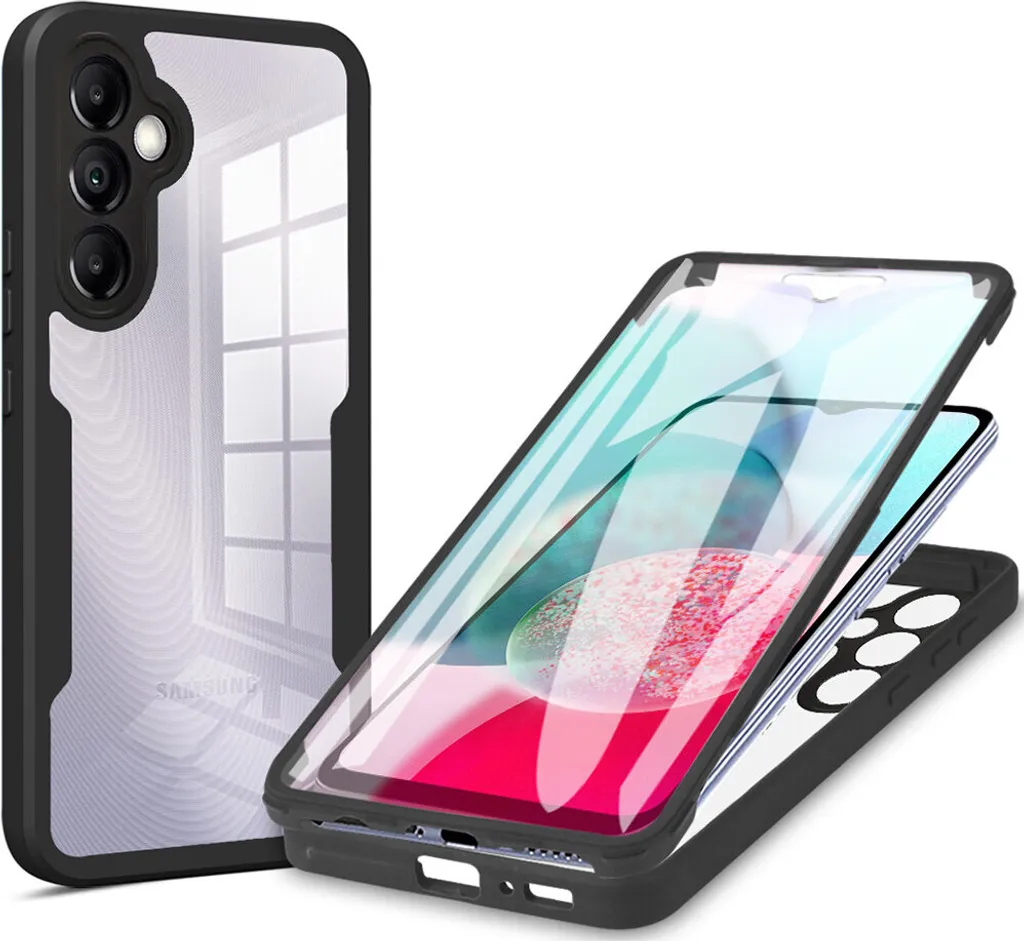 Cover Galaxy A54 5G Armor 360°: Protezione Anti-Urto Militare Nera