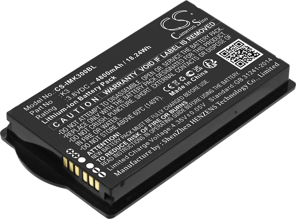 Batterie iData K3 pour inventaire et logistique remplace CLP606 TECHTEK