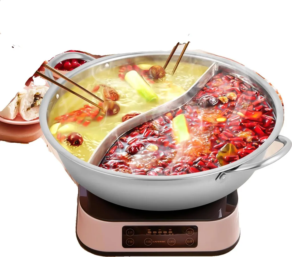 Service à fondue complet en inox de 32cm, kit gastronomique écologique
