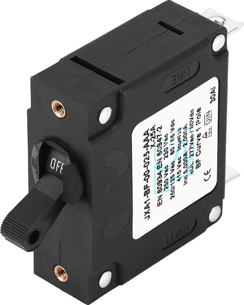 Langlebiger manueller DC/AC-Ein/Aus-Kipp-Reset-Schalter, Sicherheits-Leistungsschalter, 25 A
