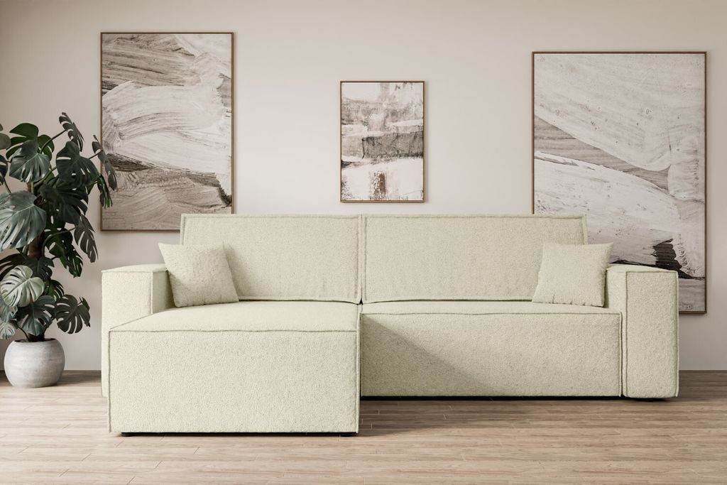 ALTDECOR Ecksofa mit Schlaffunktion und Bettkasten Corner Sofa Eckcouch Couch L-Form universal, links/rechts Schlafcouch Ausziehbar Wohnlandschaft ...