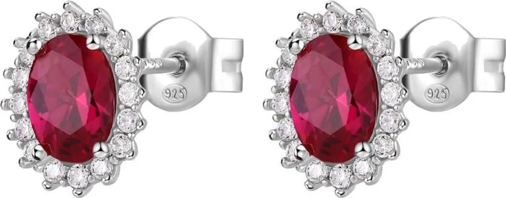 Boucles d'oreilles Kate argent et zircones pour mariage et soirées chic