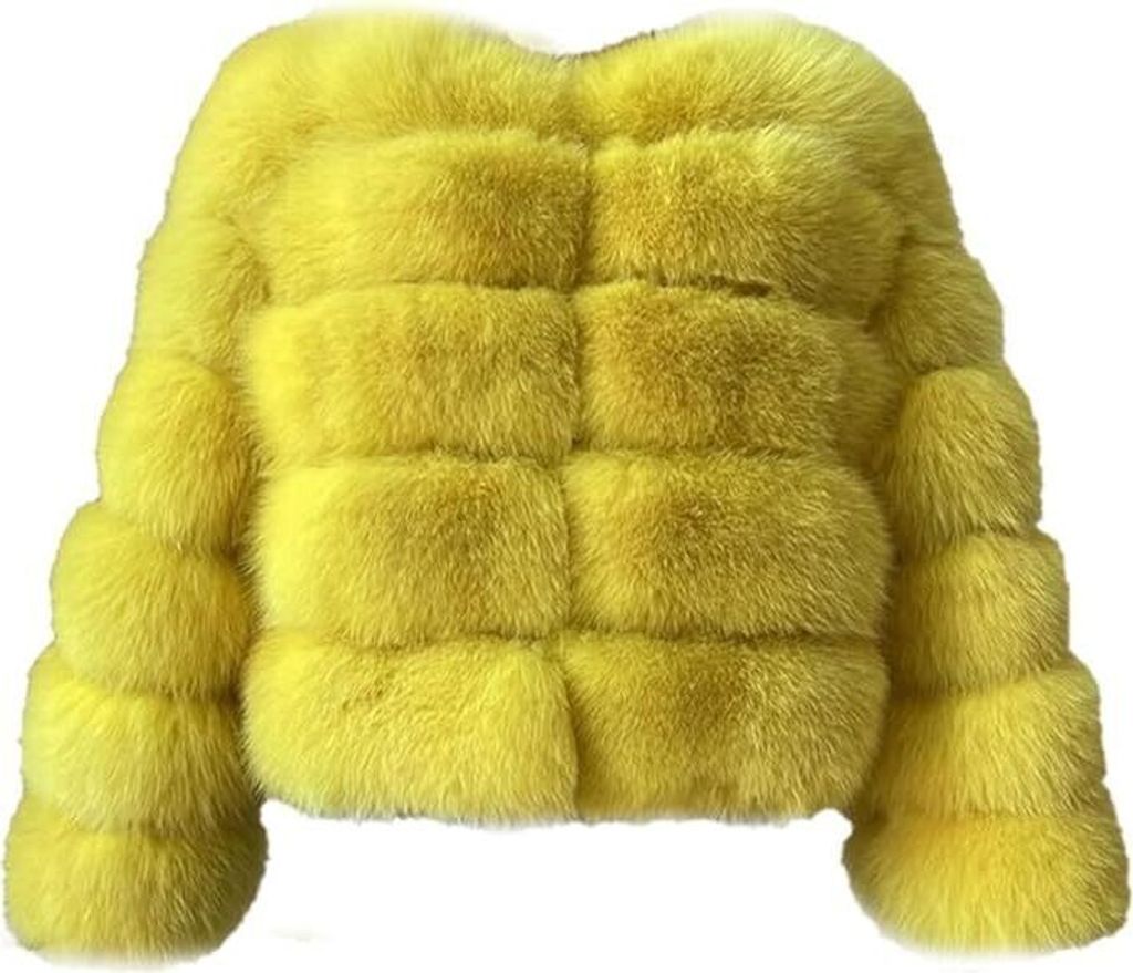 Damen Kunstpelz Mantel Kurzer Faux Pelz Winterjacke Kunstfell Oberbekleidung Einfarbig Dicker Parka Wintermantel, Damen , grau, L