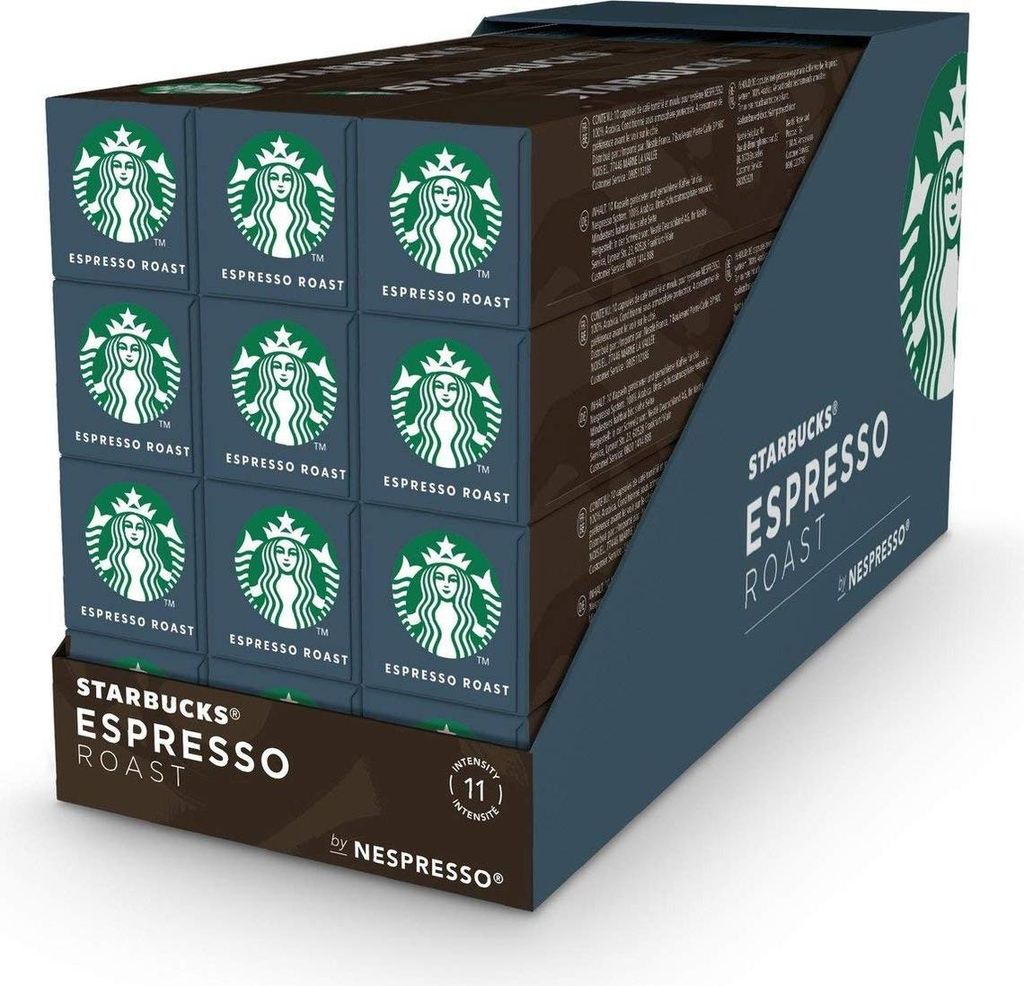 Starbucks Espresso Roast für Nespresso Kaffeekapseln (12 x 10 Kapseln)