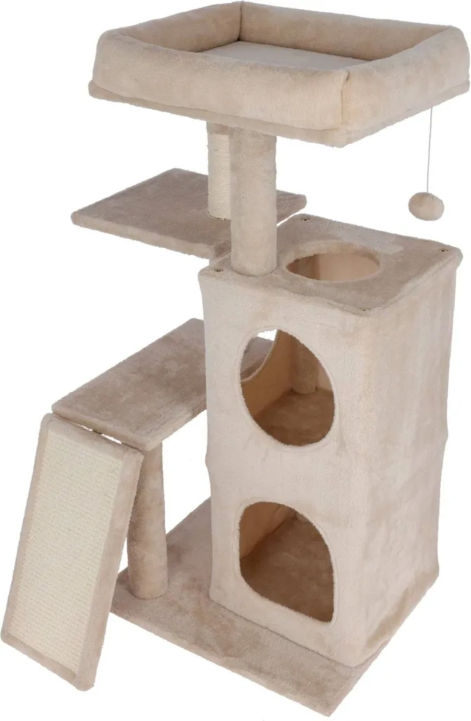 Albero Gatti Kerbl Alessia 100 cm | Alcova 2 Piani e Rampa Sisal