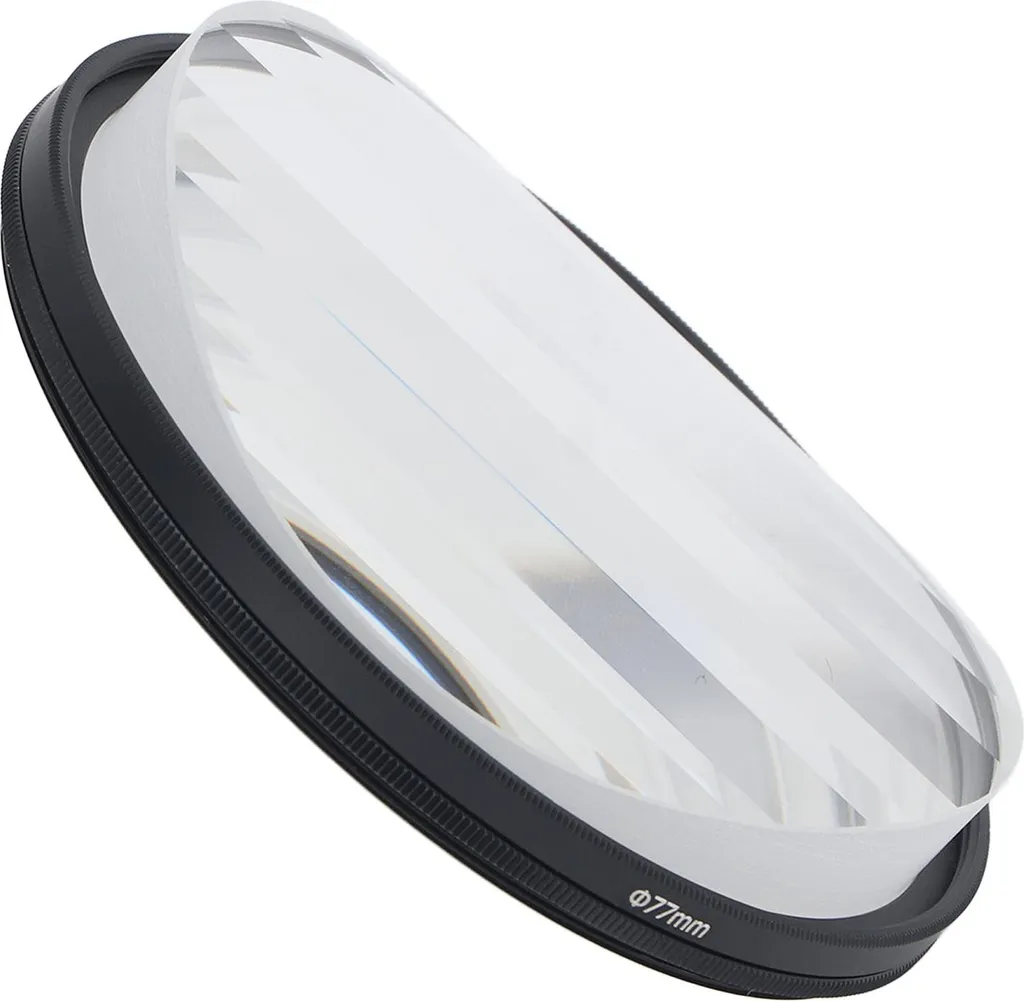 Filtre Prisme Linéaire 77mm en Verre Optique pour Effets de Répétition