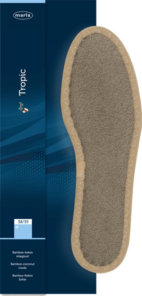 Marla Tropic - Bambus-Kokosnuss-Einlegesohle - Größe 36/37
