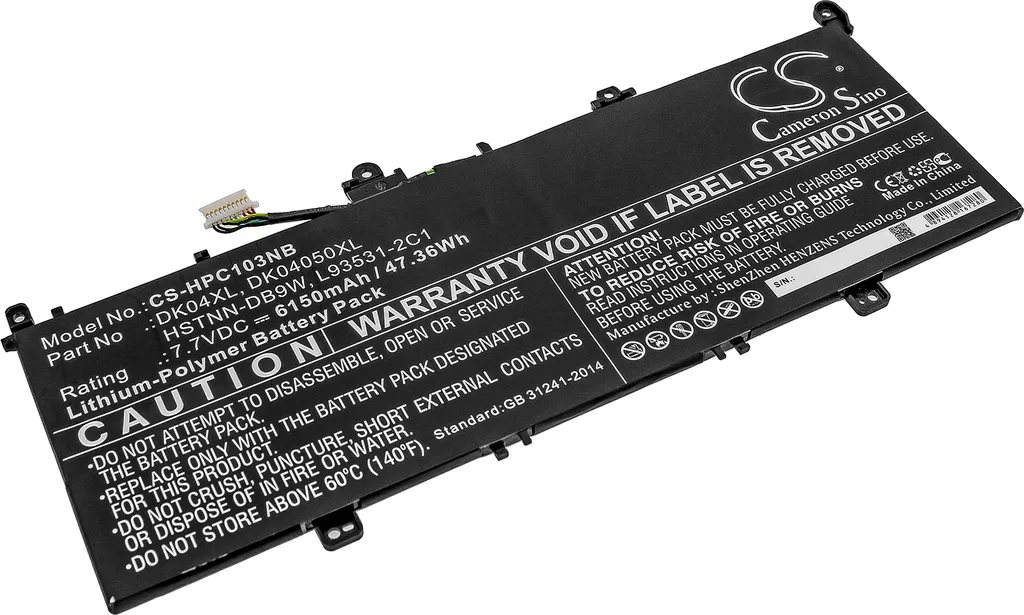 Batterie Ordinateur Portable HP Elite C1030 Chromebook Techtek 11.55V
