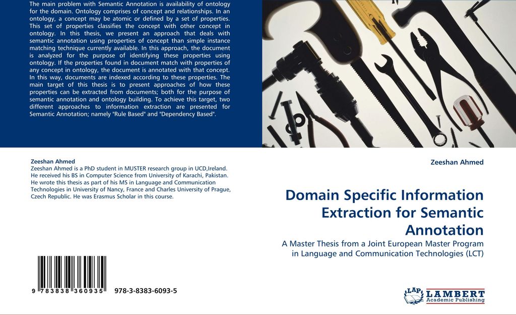 Domain Specific Information Extraction for Semantic Annotation
