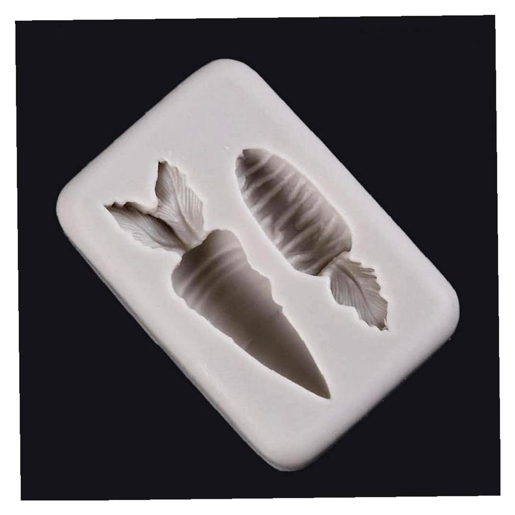 3D Karottenform für Ostern Silikon Backform für Fondant und Schokolade DIY Backzubehör