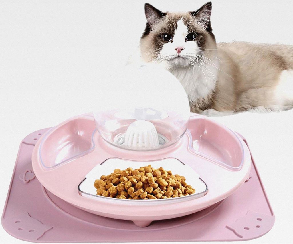 Katzenfutternapf - Futter Und Wassernapf Für Haustiere - Multifunktionale Katzenschale rutschfest Futternapf Trinkschale