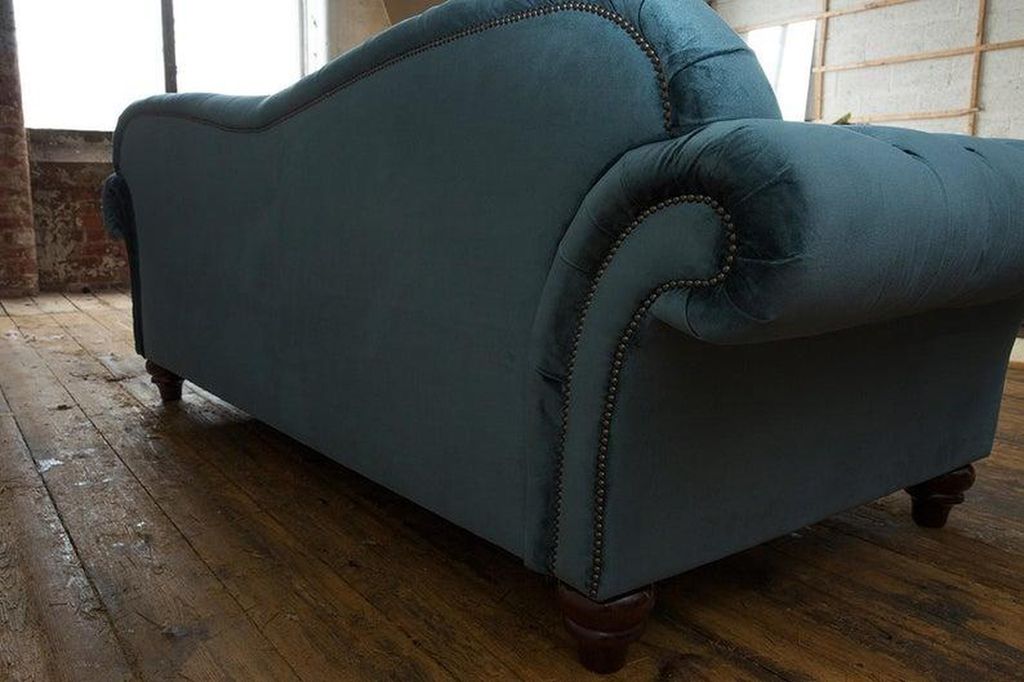 Sofa Luxus Textil Chesterfield Couch Sofas Polster XXL 3 Sitzer Garnitur Design