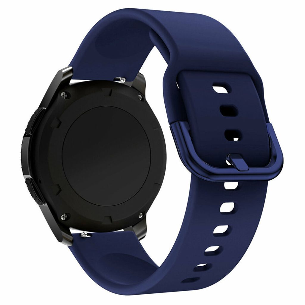 Pasek Silicone Strap Tys Opaska Do Samsung Galaxy Watch 40 / 41 / 42 / 43 / 44 Mm - Ciemnoniebieski