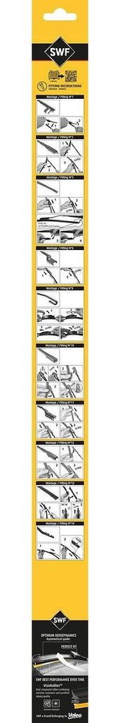 SWF DAS ORIGINAL Scheibenwischer Wischblatt Vorne für HYUNDAI Tucson (NX4, NX4E) Rahmenlos