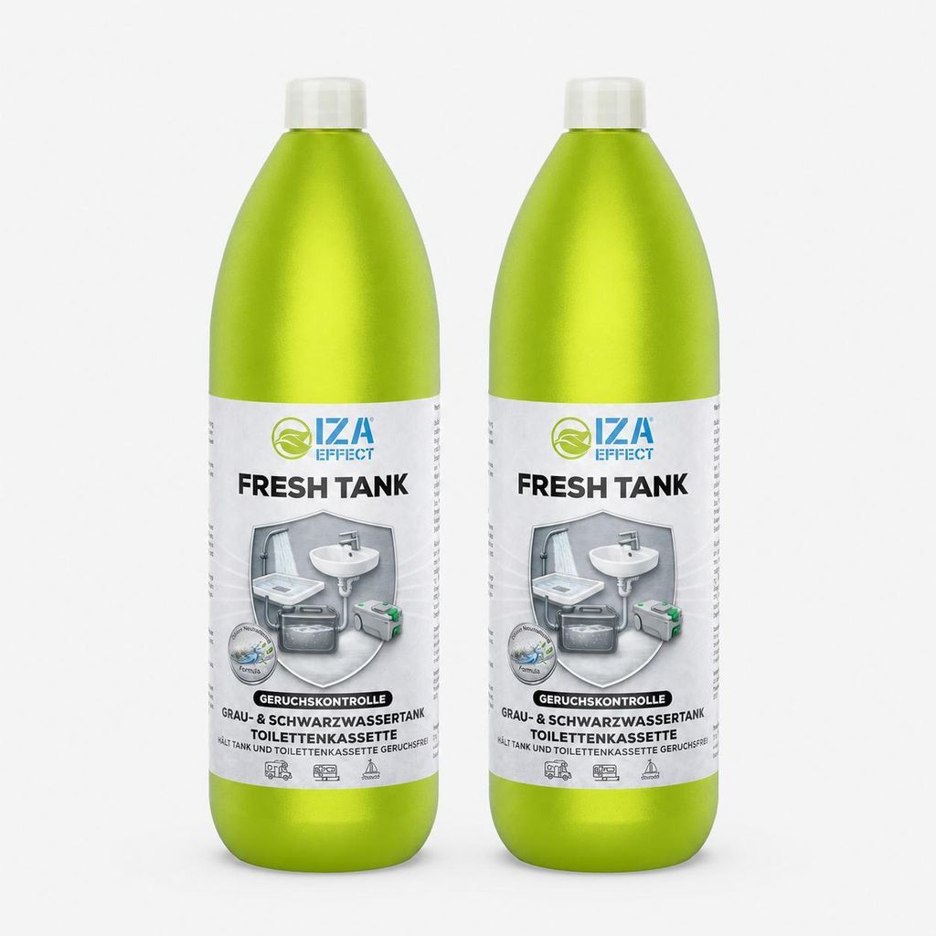 Fresh Tank 2er-Set – Reinigungs- und Geruchsneutralisierer für Grauwassertank, Abflüsse und WC-Kassetten