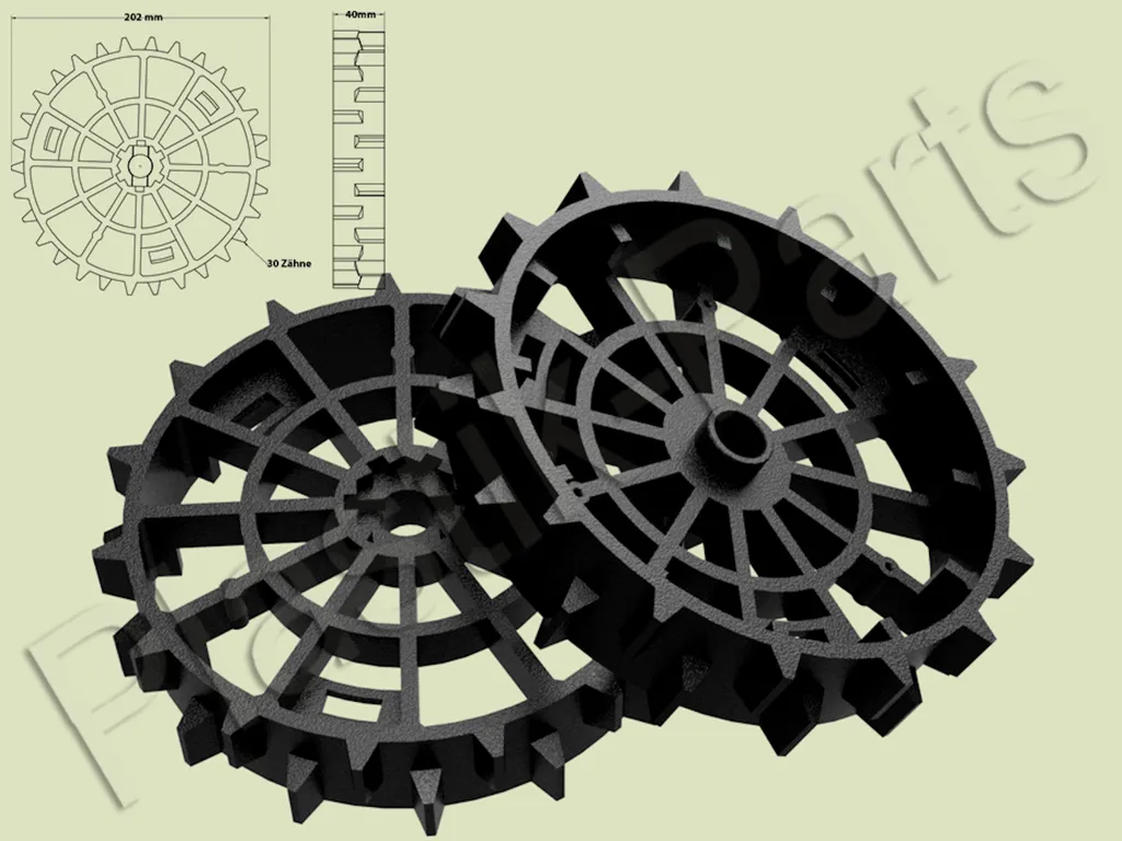 Ruote Motrici Offroad 202mm Landxcape LX790-796 - Trazione Maggiorata