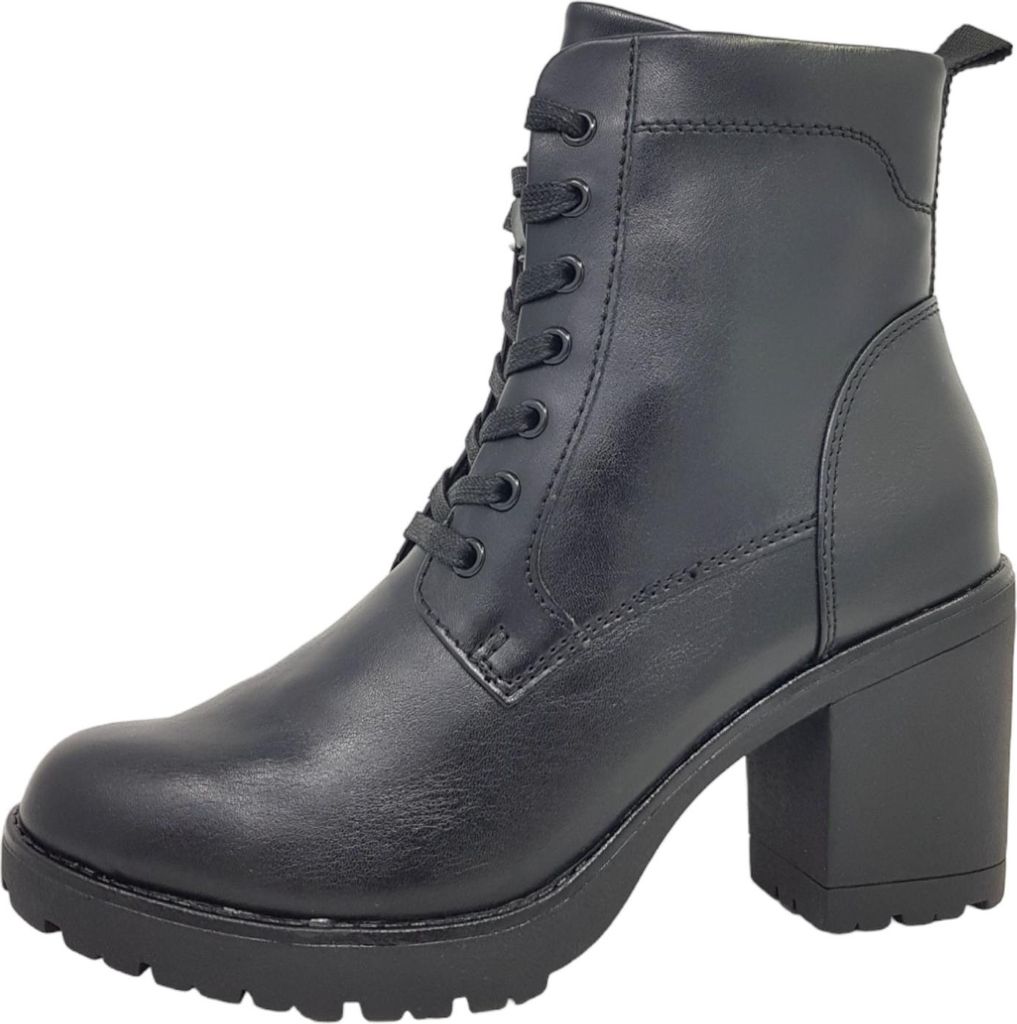 Botines de cordones negros para mujer de la marca Marco Imagen del producto 