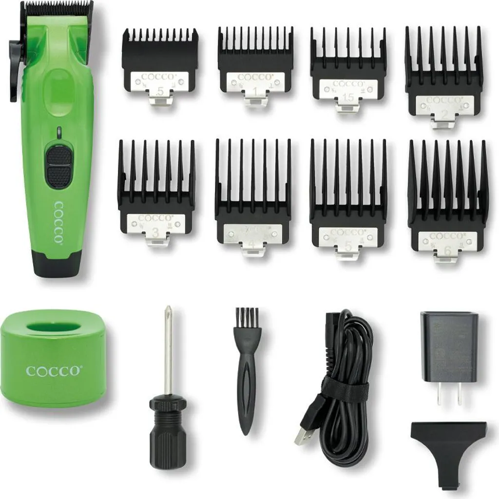 Tondeuse à cheveux professionnelle Cocco Hyperveloce Pro Clipper verte