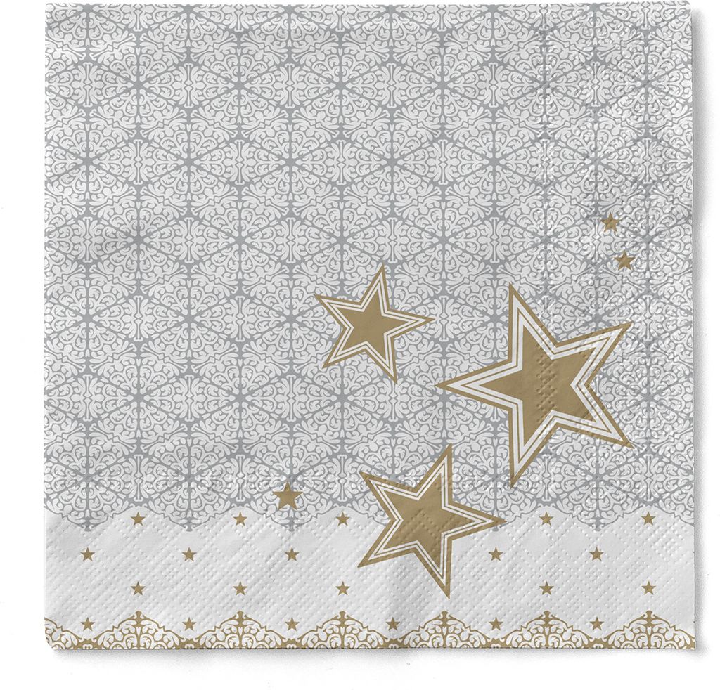 Tissue Serviette Vivien, 3-lagig, 33 x 33 cm, 100 Stück - Produktbild 