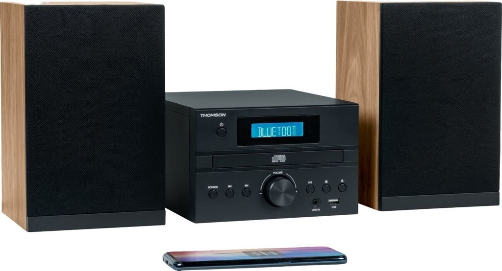 Thomson MIC123BT Noir Système audio pour la maison Image du produit 
