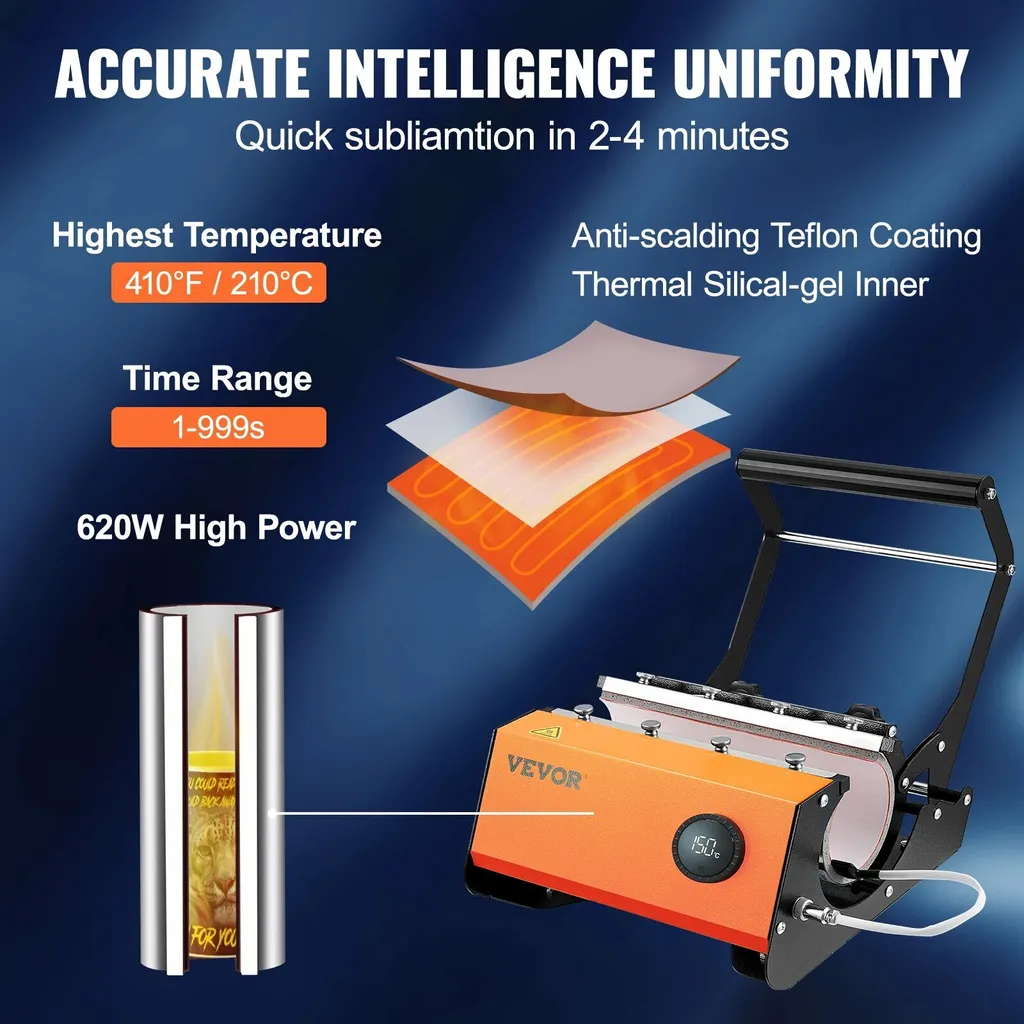 Machine de pressage à chaud à écran tactile pour transfert sublimation - 4
