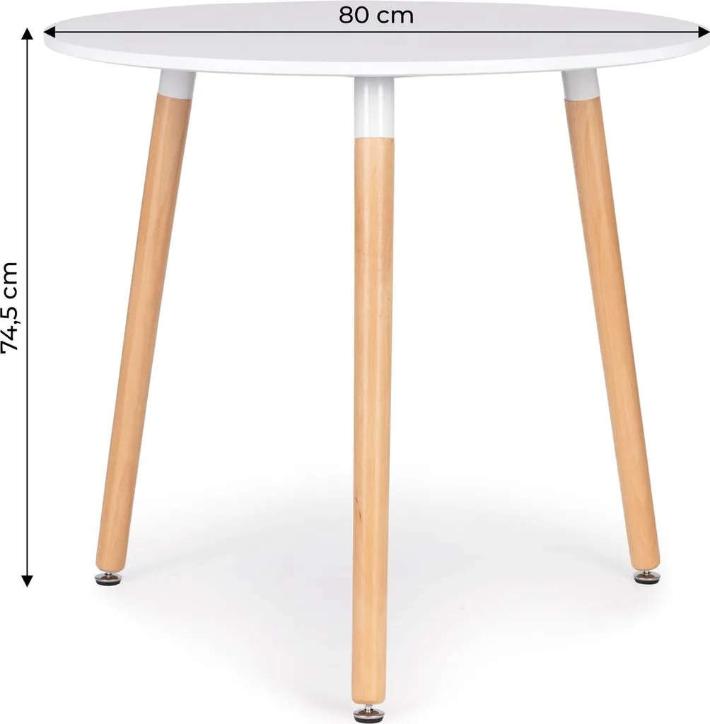 Table en bois 80cm gain de place : la solution pour petits appartements - 5