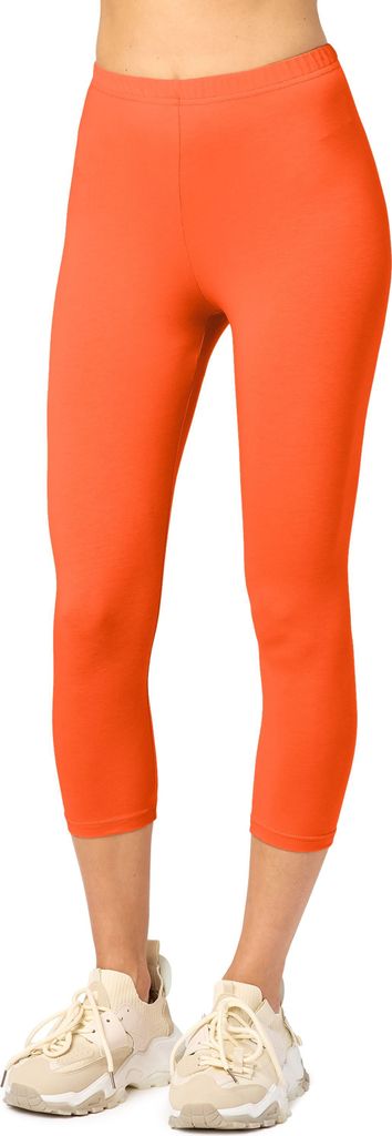 Merry Style Damen 3/4 Leggings aus Baumwolle MS10-199 (Rost, 3XL)