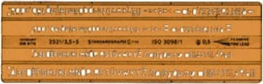 Standardgraph 2521 Isonorm-Schriftschablone 2521