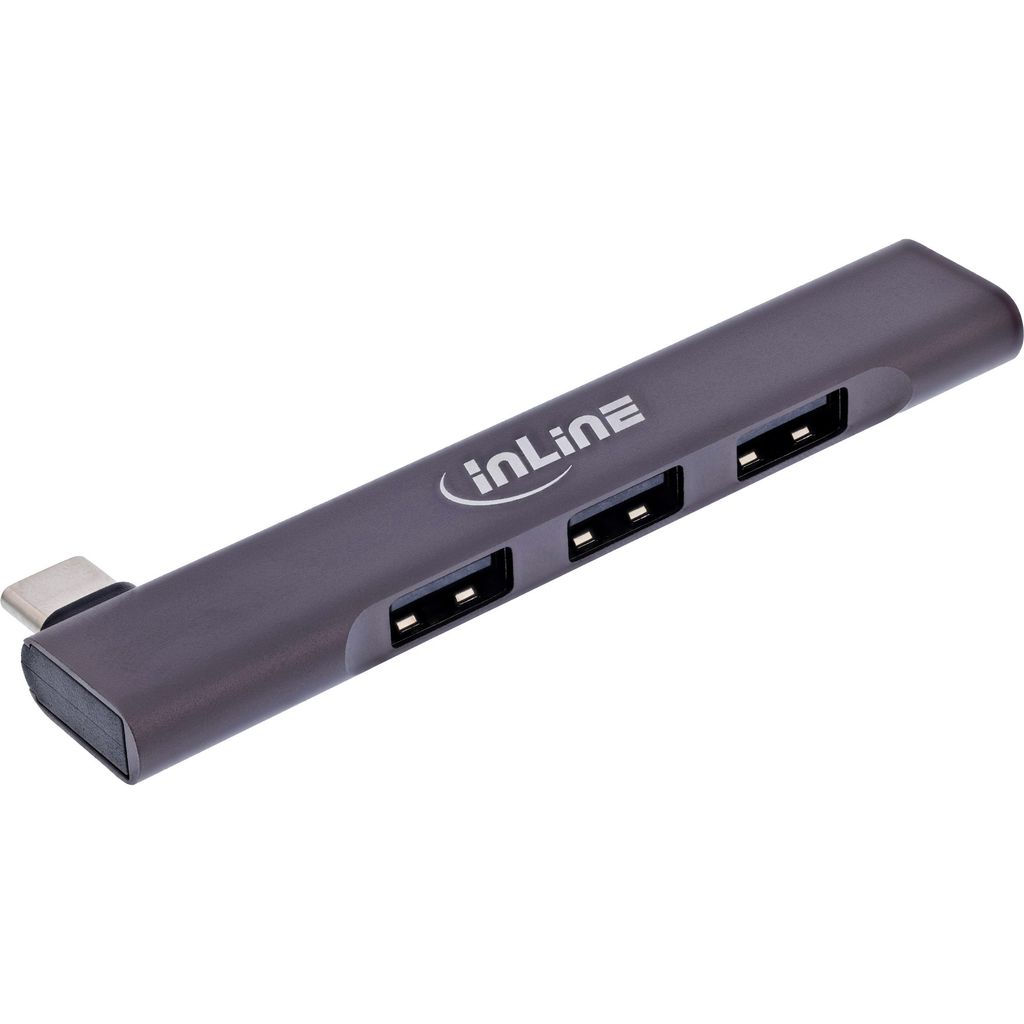InLine® Slim USB-C Hub, 4-Port, USB 3.0 + 3x USB 2.0, Produktbild 